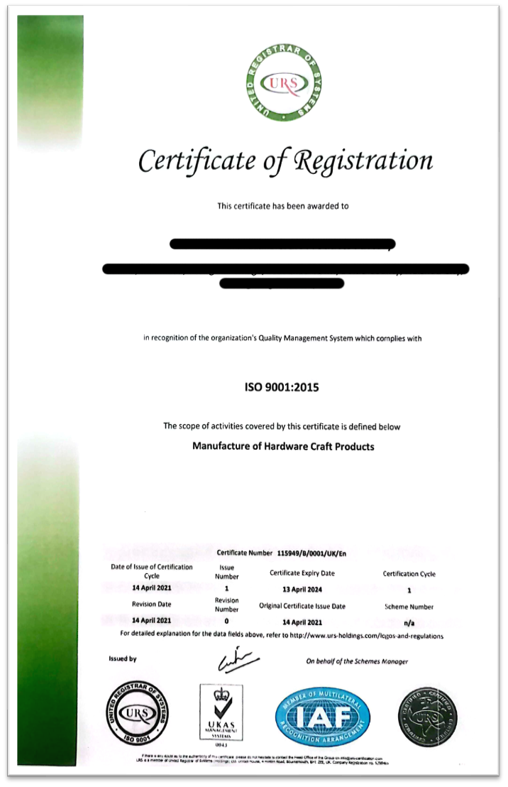 Supply chain credential 7